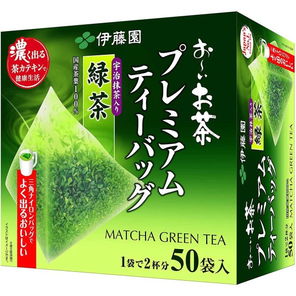 Itoen Oi Tea Premium Te verde in bustina con te matcha di Uji 7 TuttoGiappone