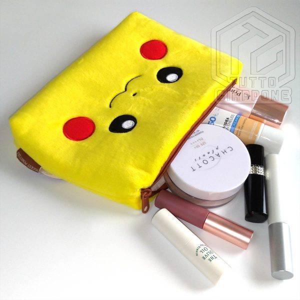 Pokemon Pikachu Beauty Case soffice pouch capiente e carino 2 TuttoGiappone