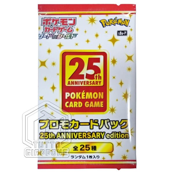 Pokemon 25th Anniversary Collection box bustina promo fronte TuttoGiappone