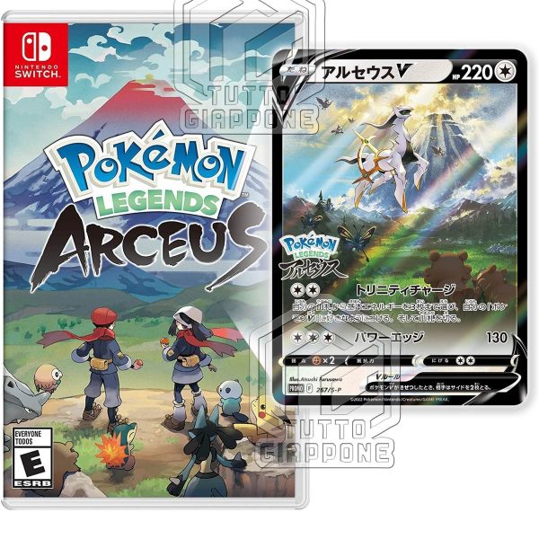 Pokemon Legends Arceus TCG Switch carta promo Arceus V 1 TuttoGiappone
