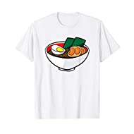 Maglietta Ramen cibo giapponese bianca
