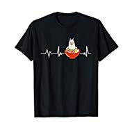 Maglietta con Llama in Ramen e battito cardiaco