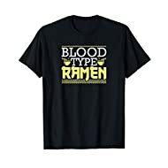Maglietta Blood Type Ramen maglietta divertente gruppo sanguigno ramena