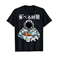 Maglietta  con astronauta che mangia ramen