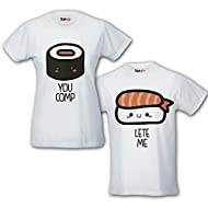 Coppia di T Shirt Magliette You Complete Me Sushi 1